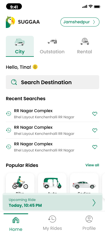 Scheduled ride confirmed